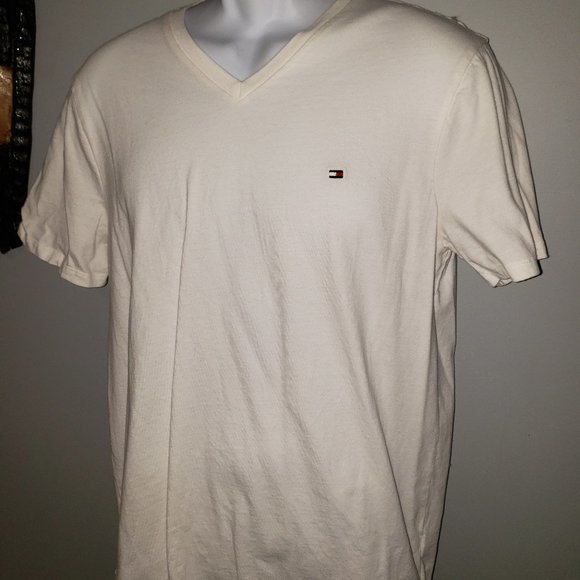 White Tommy Hilfiger Flag Tee - Picture 1 of 5